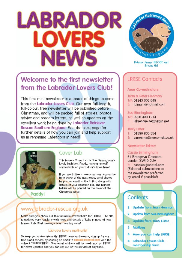 Newsletter page 1